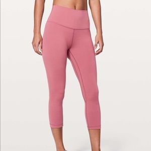 Lululemon Align Crops Moss Rose